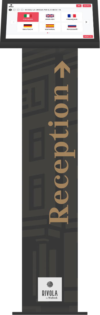 Totem Rivola App, grafica Elegant Coal